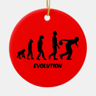 Adorno De Cerámica bolos divertidos de la evolución