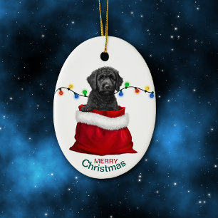 Adorno De Cerámica Bolsa de regalo de vacaciones de perro de Labradoo