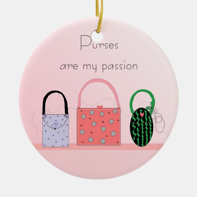 Adorno De Cerámica Bolsas - Mi pasión (Frente)