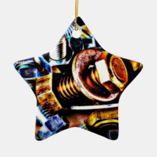 Adorno De Cerámica Bolts Pop Art (Frente)