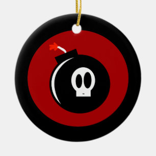 Adorno De Cerámica Bomba de cráneo