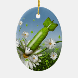 Adorno De Cerámica Bomba de flores