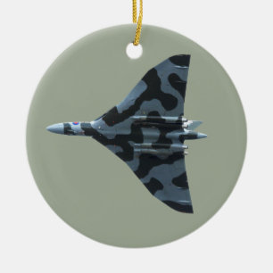 Adorno De Cerámica Bombardero de Vulcan en vuelo