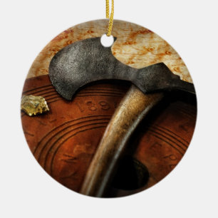 Adorno De Cerámica Bombero - el hacha del fuego