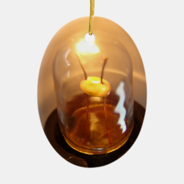 Adorno De Cerámica Bombilla de luz de bajo voltaje brillante (Frente)