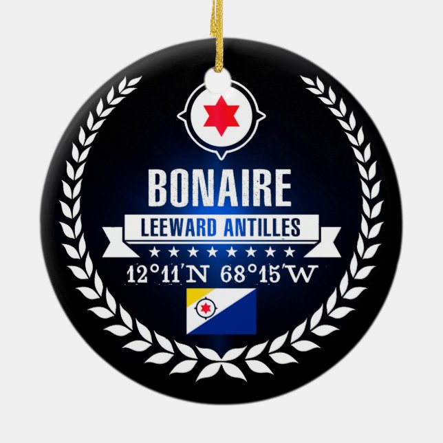 Adorno De Cerámica Bonaire (Atrás)