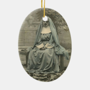 Adorno De Cerámica Bonita monja