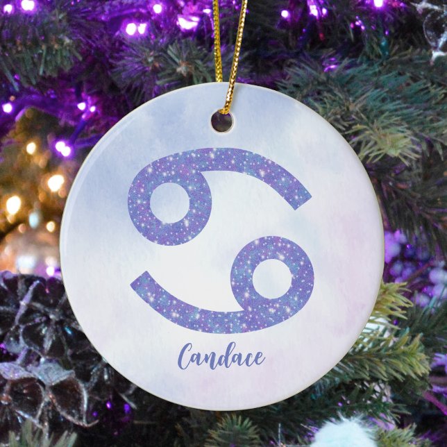 Adorno De Cerámica Bonito Cáncer Astrología Personalizado Navidades p (Subido por el creador)