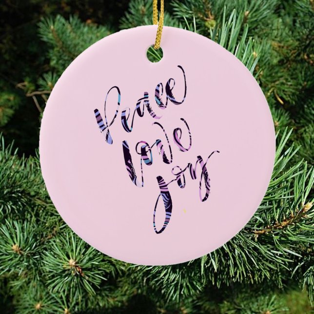 Adorno De Cerámica Bonito Paz Moderna Amo Alegría (Subido por el creador)