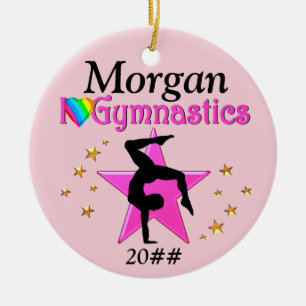 ADORNO DE CERÁMICA BONITO PINK ME ENCANTA LA GIMNASTICA PERSONALIZAR