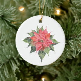 Adorno De Cerámica Bonito Poinsettia