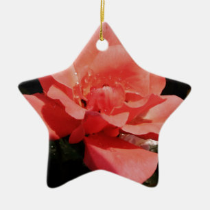 Adorno De Cerámica Bonito Rosa Rosa Rosa floral