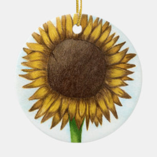 Adorno De Cerámica Bonito Sunflower
