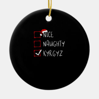 Adorno De Cerámica Bonito Travieso Navidad Kyrgyzstan Patrimonio 