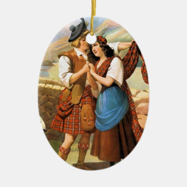 Adorno De Cerámica Bonnie Scotland (Frente)