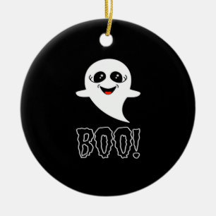 Adorno De Cerámica ¡Boo! Pequeña Halloween De Lucas
