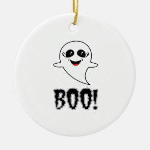 Adorno De Cerámica ¡Boo! Pequeña Halloween De Lucas Retro Classic