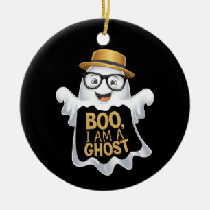 Adorno De Cerámica Boo, soy un fantasma fantasmal para los amantes de