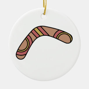 Adorno De Cerámica Boomerang
