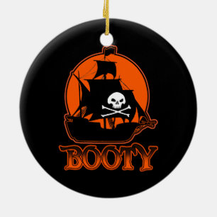 Adorno De Cerámica Booty pirata de Halloween