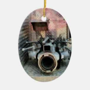 Adorno De Cerámica Boquilla de Manguera de Incendio Grande