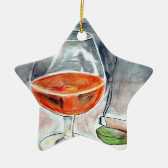 Adorno De Cerámica Borbón y humo (Frente)