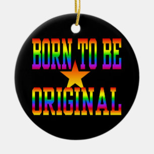 Adorno De Cerámica Born 2 Be Original ornament, customize