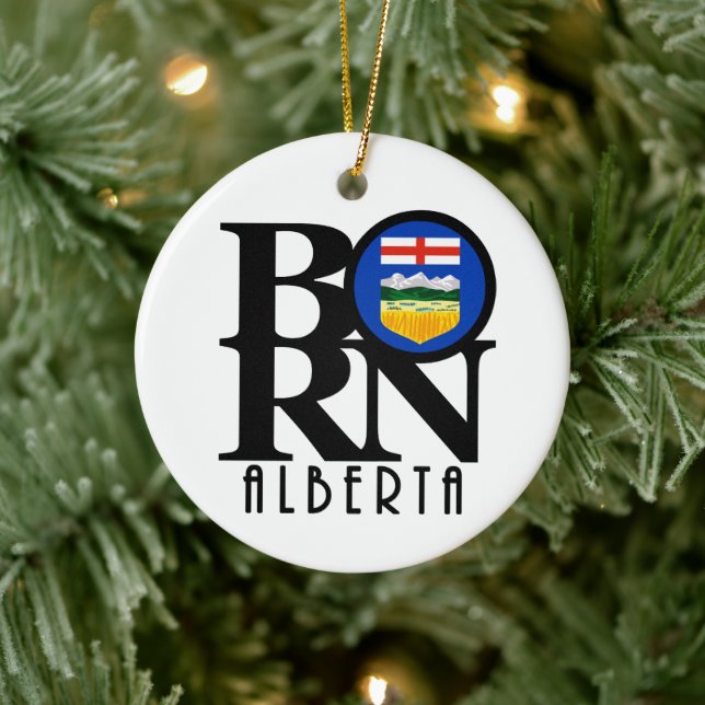 Adorno De Cerámica BORN Alberta Canada (Árbol)