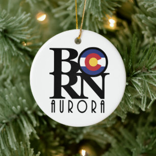 Adorno De Cerámica BORN Aurora Colorado