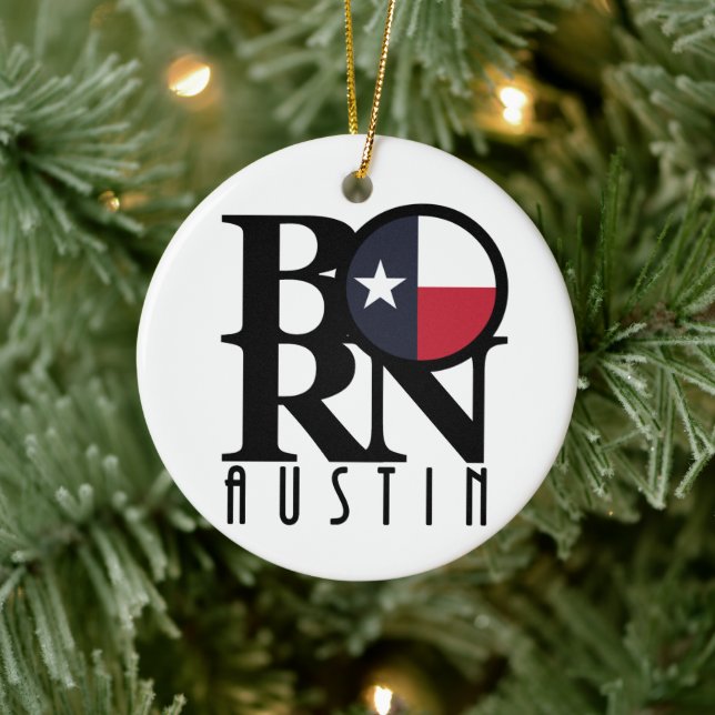 Adorno De Cerámica BORN Austin Texas (Árbol)