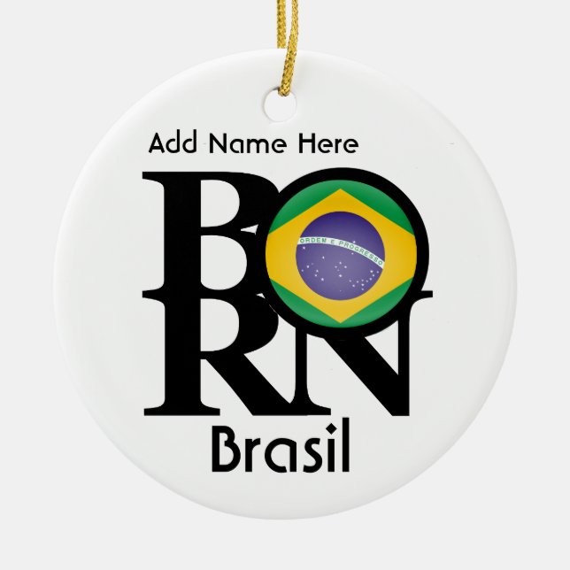 Adorno De Cerámica BORN Brasil (Frente)