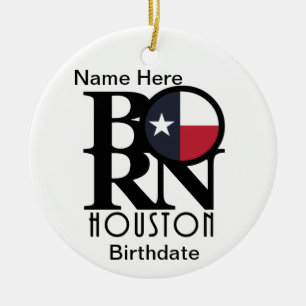 Adorno De Cerámica BORN Houston Texas