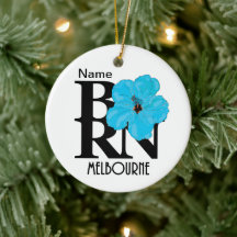 BORN Melbourne Blue Hibiscus