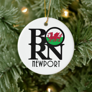 Adorno De Cerámica BORN Newport Wales
