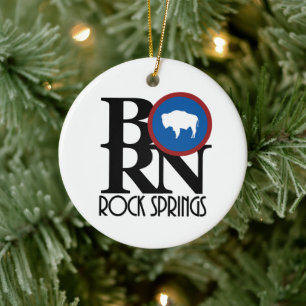 Adorno De Cerámica BORN Rock Springs Wyoming