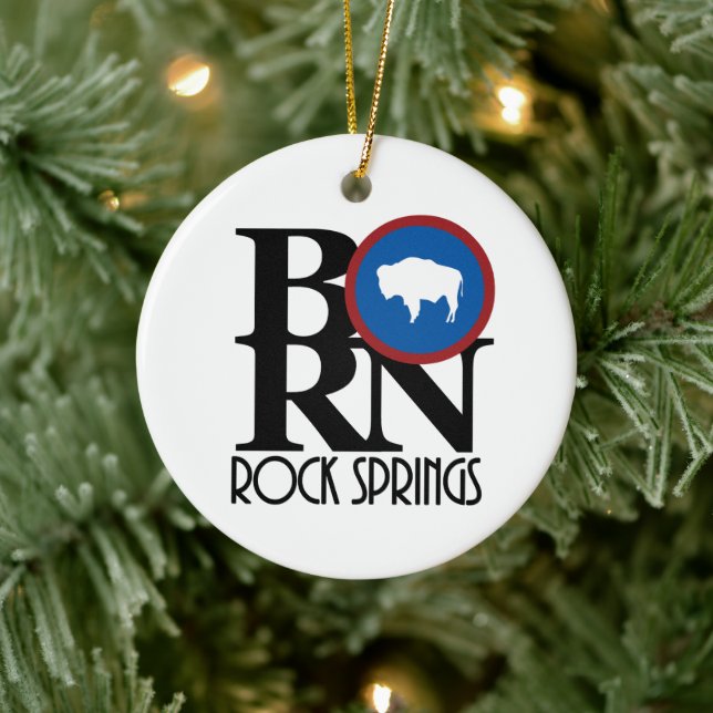 Adorno De Cerámica BORN Rock Springs Wyoming (Árbol)