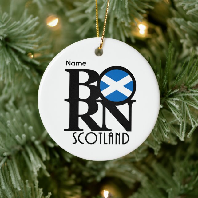 Adorno De Cerámica BORN Scotland Customizable (Árbol)
