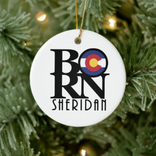 Adorno De Cerámica BORN Sheridan Colorado