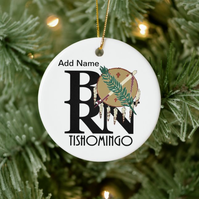 Adorno De Cerámica BORN Tishomingo, OK (Árbol)