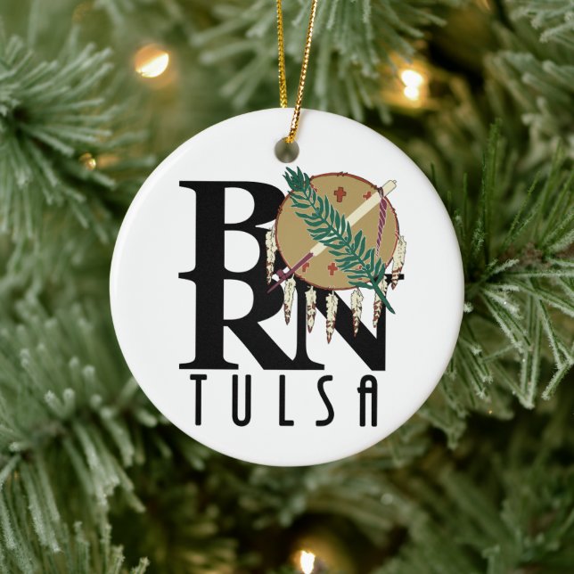 Adorno De Cerámica BORN Tulsa Oklahoma (Árbol)