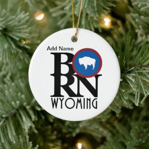 Adorno De Cerámica BORN Wyoming Personalizado