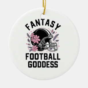 Adorno De Cerámica Borrador de la Liga Deportiva de Diosa Fantasía