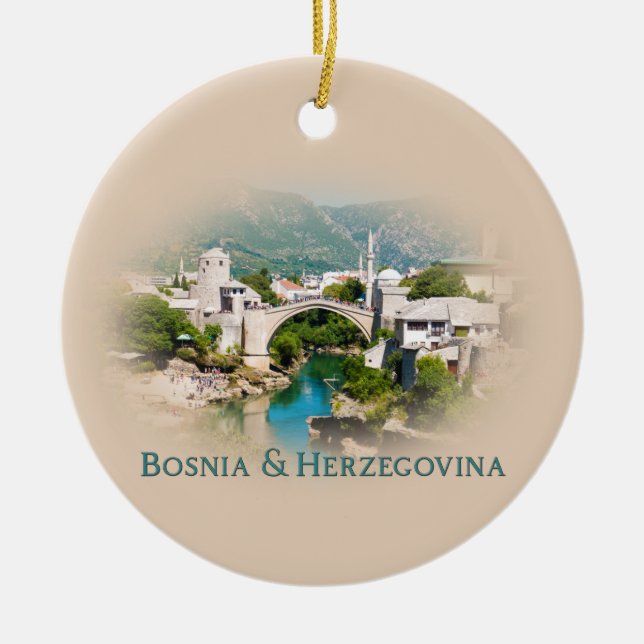 Adorno De Cerámica Bosnia y Herzegovina: Mostar (Frente)