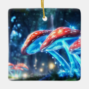 Adorno De Cerámica Bosque de hongos