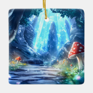 Adorno De Cerámica Bosque de hongos