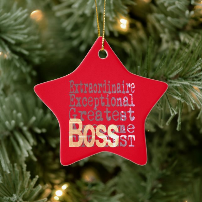 Adorno De Cerámica Boss Extraordinaire (Árbol)
