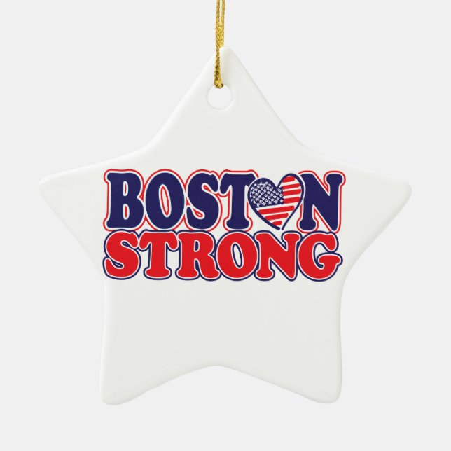 Adorno De Cerámica Boston Strong (Frente)