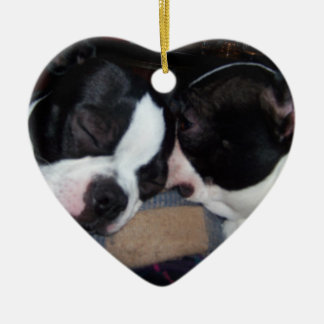 ADORNO DE CERÁMICA BOSTON TERRIER ORINAMENT