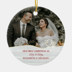 Adorno De Cerámica Botánico de Acuarela Elegante para Foto de Boda