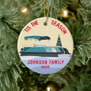 Adorno De Cerámica Bote de pontón para Navidades personalizados